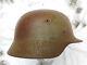 Original Ww2 German Army Heer Wh M35 M 35 Helmet 3 Colour Normandy Camo Genuine
