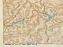 Original WW2 German 12th Army Group Intelligence Map April 1945