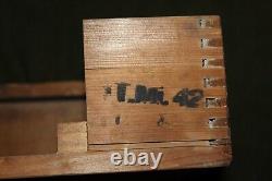 Original WW2 German Army Anti-Tank Teller Mi-42 Wooden Transfer Case, 43 d. Set