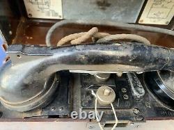 Original WW2 German Army Bakelite Field Telephone Radio 1939 Dated