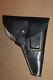 Original Ww2 German Army Black Leather M1922 Browning Holster, Unmarked