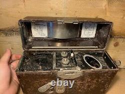 Original WW2 German Army Field Bakelite Telephone Box 1938