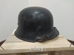 Original WW2 German Army Fire Police M34 Helmet