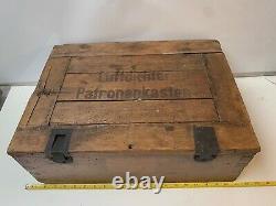 Original WW2 German Army Lead Lined Box 1938 Luftdichter Patronenkasten