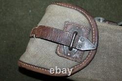 Original WW2 German Army MG Canvas Mag. Pouch withCarrying Handle 1938 d, Empty