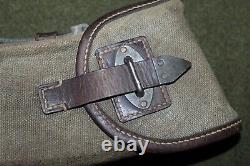 Original WW2 German Army MG Canvas Mag. Pouch withCarrying Handle 1938 d, Empty