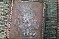 Original WW2 German Army MG Canvas Mag. Pouch withCarrying Handle 1938 d, Empty