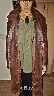 Original WW2 German Army Overcoat Luftwaffe Greatcoat Elite Uniform Trench Coat