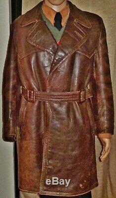 Original WW2 German Army Overcoat Luftwaffe Greatcoat Elite Uniform Trench Coat