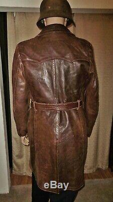 Original WW2 German Army Overcoat Luftwaffe Greatcoat Elite Uniform Trench Coat