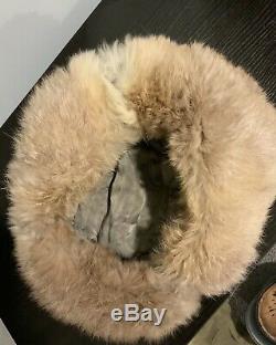 Original WW2 German Army Rabbit's Fur Field Hat Insignia MINT