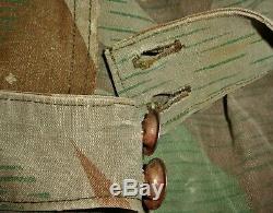 Original WW2 German Army Splinter Camo Elite Uniform Cap Hat Vintage Antique