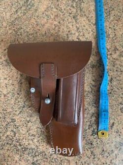 Original WW2 German Army WALTHER PP PPK Leather Holster 1942 Dated MINT