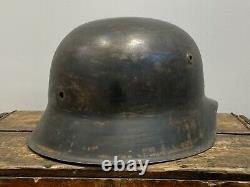 Original WW2 German HKP64 M42 Steel Helmet Shell Original WWII Stahlhelm 1942