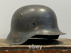 Original WW2 German HKP64 M42 Steel Helmet Shell Original WWII Stahlhelm 1942