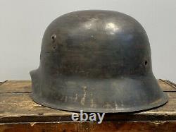 Original WW2 German HKP64 M42 Steel Helmet Shell Original WWII Stahlhelm 1942