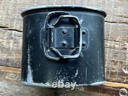 Original WW2 German HRE Tropical Coconut Canteen With Early WWII Army Aluminum Cup