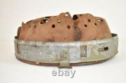 Original WW2 German Helmet Liner Steel/Zinc Mid War M40 M42 Dated 1942 64/57