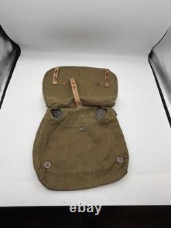 Original WW2 German army Bread Bag Pouch Marked Dated Belt Y-straps A-frame Kit