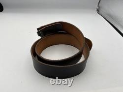 Original WW2 German army Leather Belt For Use With Y-straps, Bayonet, A-frame