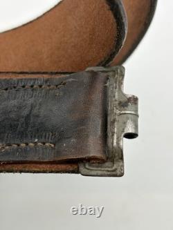 Original WW2 German army Leather Belt For Use With Y-straps, Bayonet, A-frame