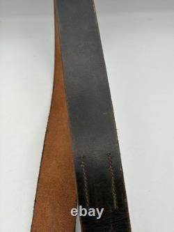 Original WW2 German army Leather Belt For Use With Y-straps, Bayonet, A-frame