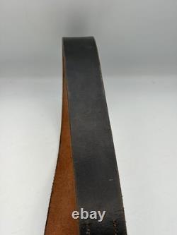 Original WW2 German army Leather Belt For Use With Y-straps, Bayonet, A-frame