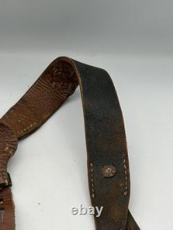 Original WW2 German army Y-straps Leather For Use With Belt Bayonet A-frame