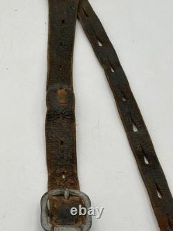 Original WW2 German army Y-straps Leather For Use With Belt Bayonet A-frame