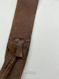 Original WW2 German army Y-straps Leather For Use With Belt Bayonet A-frame