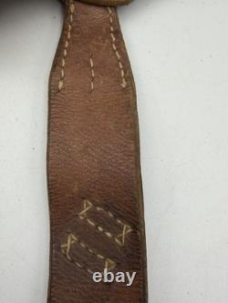 Original WW2 German army Y-straps Leather For Use With Belt Bayonet A-frame