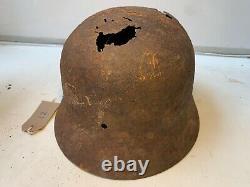 Original WW2 Normandy Relic German Army Wehrmacht Helmet #12