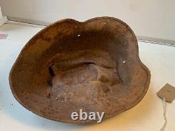 Original WW2 Normandy Relic German Army Wehrmacht Helmet Crushed by Tank #1