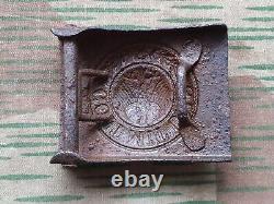Original WW2 Relic German army Steel Belt Buckle Gott Mit Uns = Weimar = M1921