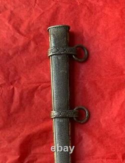 Original WW2 WWII German Army Dagger Scabbard Sheath (maker Holler)