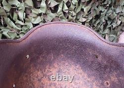 Original WW2 WWII German Helmet M40 (Army Group North) East front. Size 64