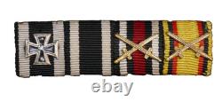 Original WWI Imperial German Army Iron Cross Medal Bar Waldeck Honor Cross Rare