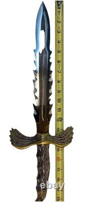 Original WWII German Army Ceremonial Fighting Knife With Gold Eagle Head