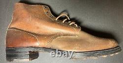 Original WWII German Army Late War Factory Unfinished Boots 1945
