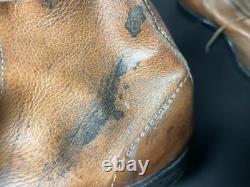 Original WWII German Army Late War Factory Unfinished Boots 1945
