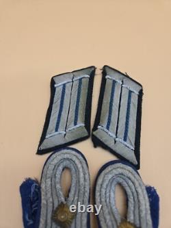 Original WWII German Army Medical Officer Shoulder Board Collar Tab Medic Lot