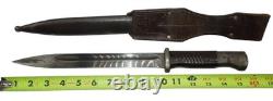 Original WWII German Army Non Matching Numbers Bayonet Scabbard Frog 41 FNJ
