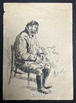 Original WWII German Army Wehrmacht Soldier Artwork Sketches 1944 RARE
