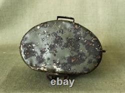 Original WWII German Army aluminium Mess kit / Italian type/ with Battle damage