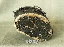 Original WWII German Army aluminium Mess kit / Italian type/ with Battle damage