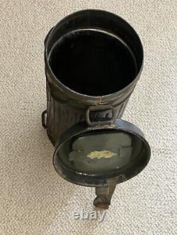 Original WWII German Army gas mask container canister, a very nice example