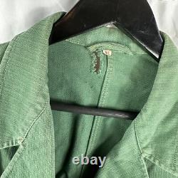 Original WWII German Heer Army HBT Trellis Work Jacket