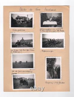 Original WWII German Heer Photo Album Pages 1943-44 Atlantic Wall France Army