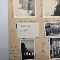 Original WWII German Heer Photo Album Pages 1943-44 Atlantic Wall France Army