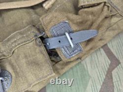Original WWII German Late War Pioneer Back Pack Rucksack Backpack Pouch Army